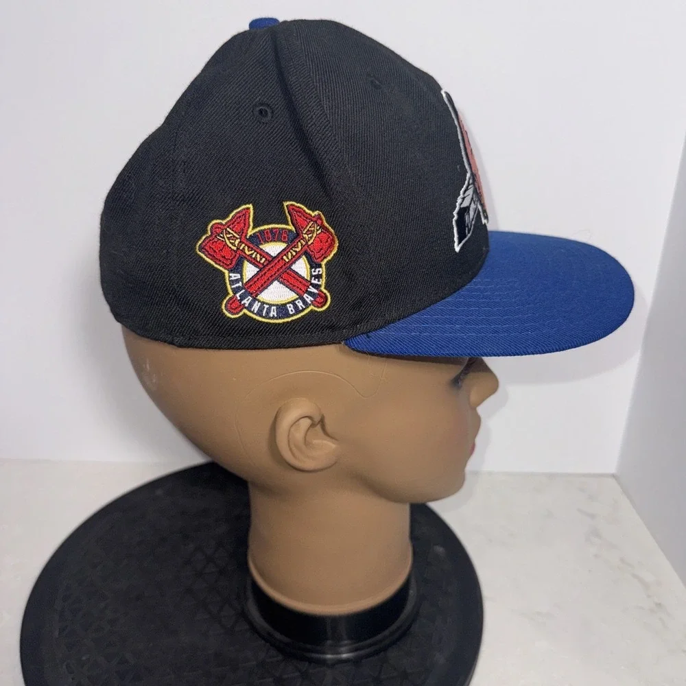 Rare Atlanta Braves Chief Noc A Homa Screaming Indian New Era 59Fifty Hat  7 1/8